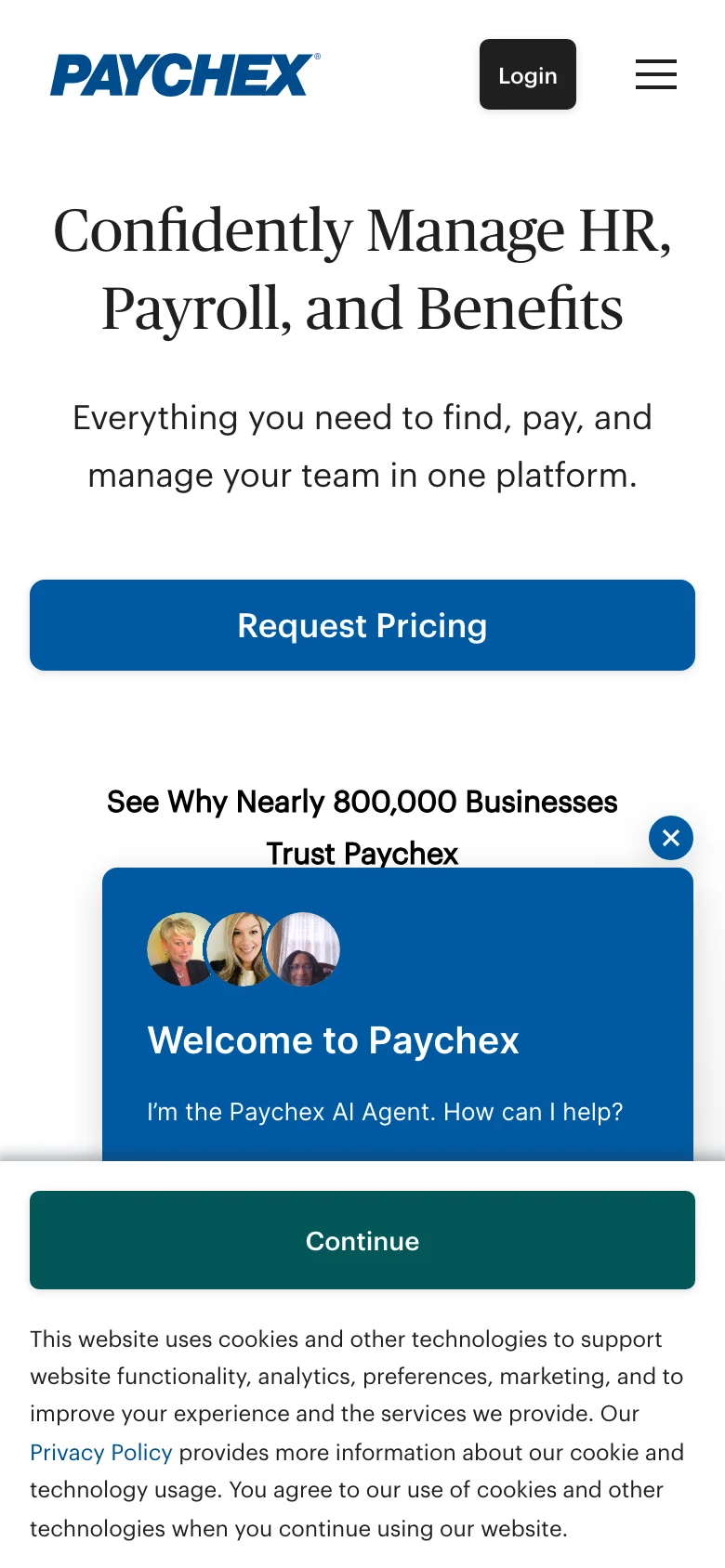 Paychex — Móvil