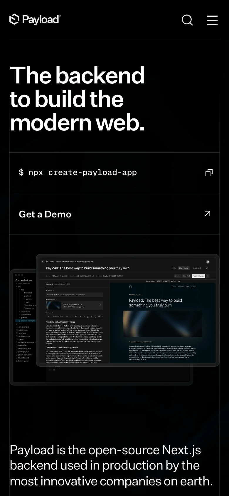 Payloadcms — الجوال
