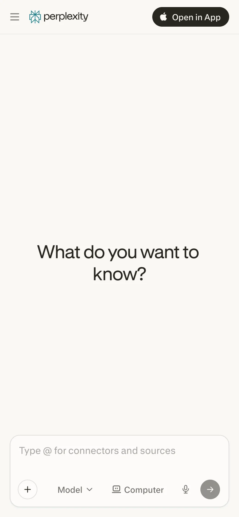 Perplexity — الجوال