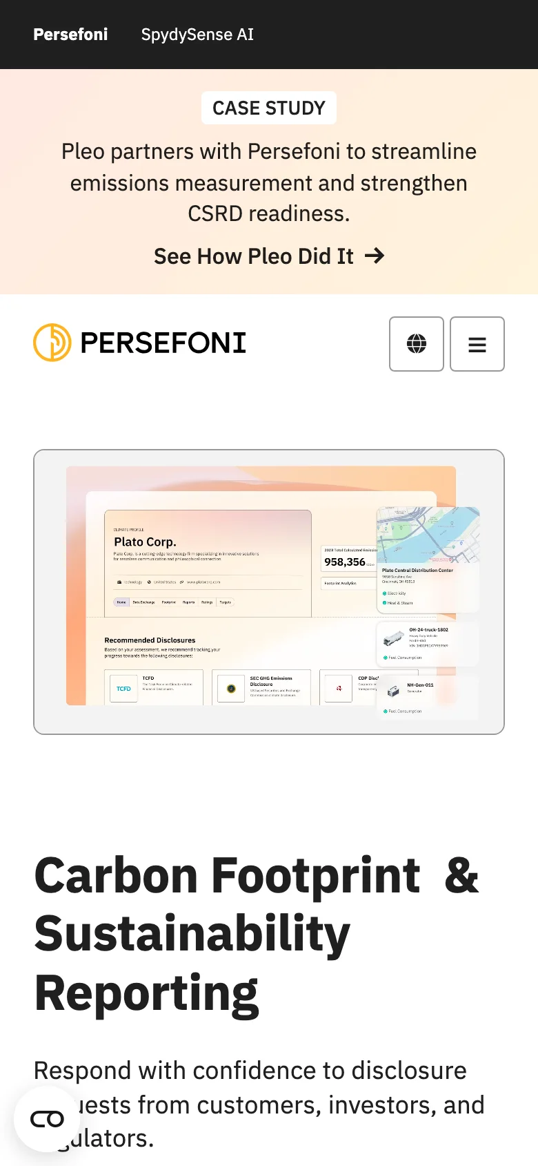 Persefoni — Mobile