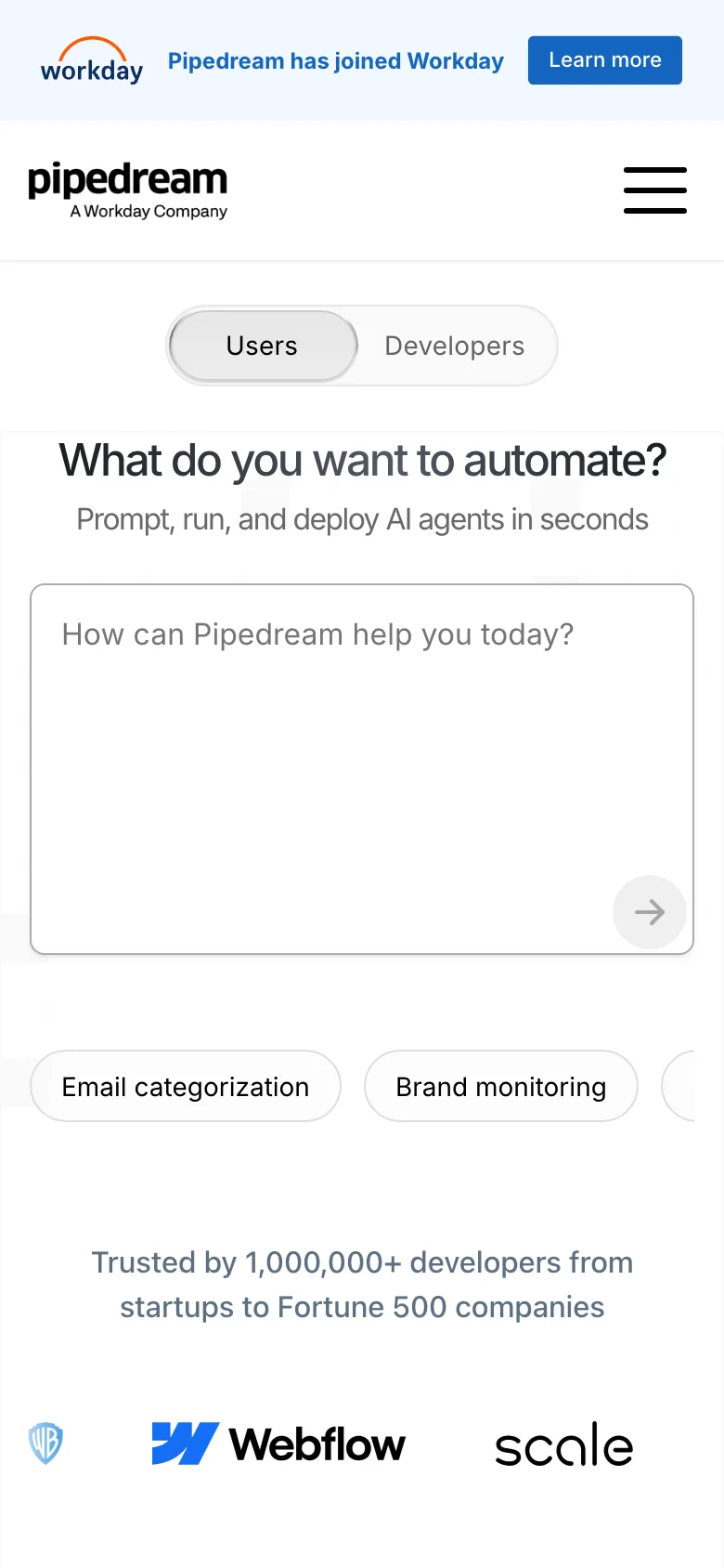 Pipedream — Móvil