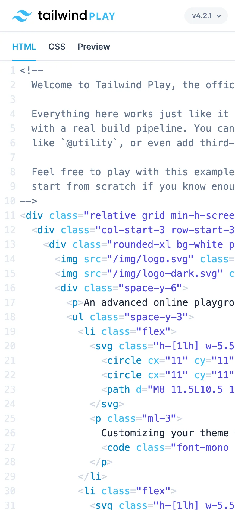 Tailwind Play — Mobile