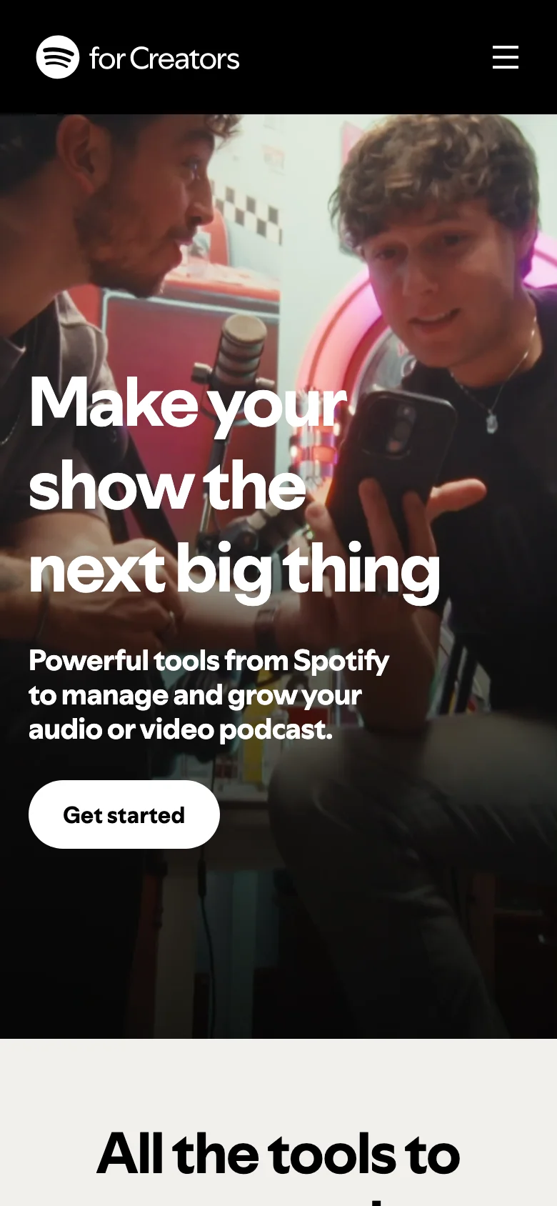 Spotify for Podcasters — Mobile