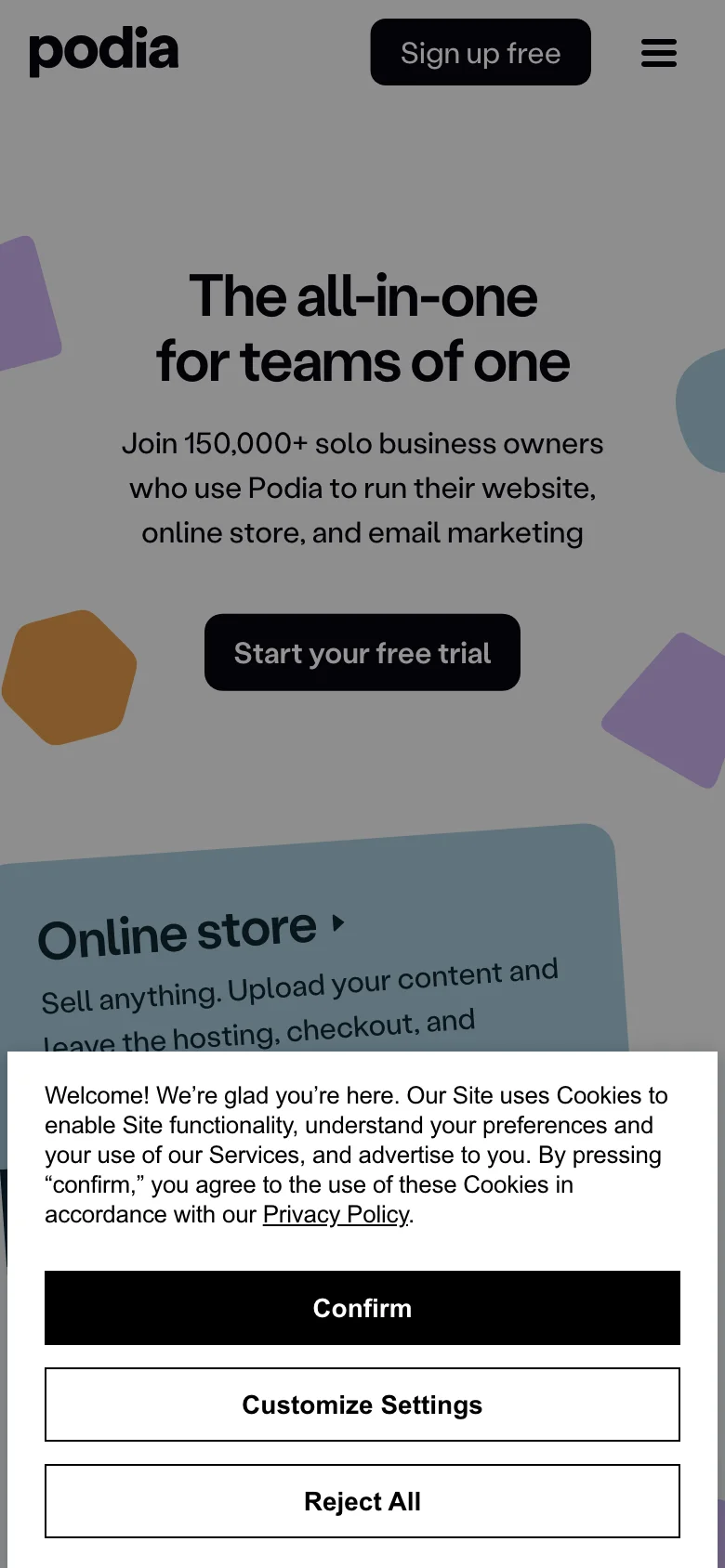 Podia — الجوال