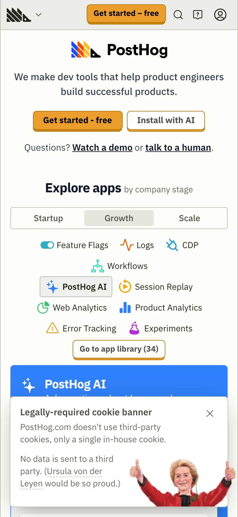 PostHog — الجوال