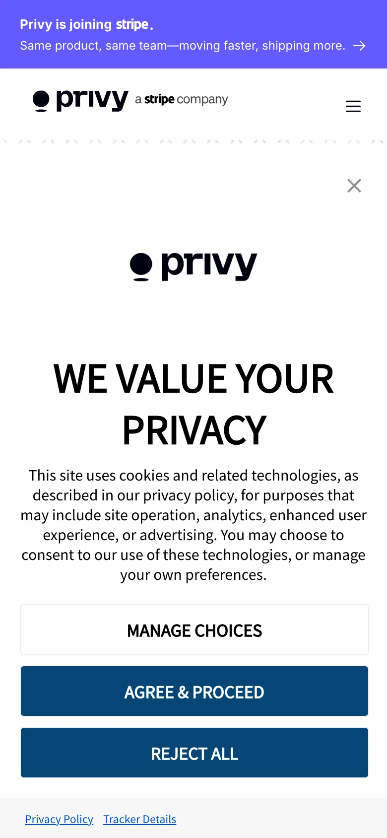 Privy — Móvil