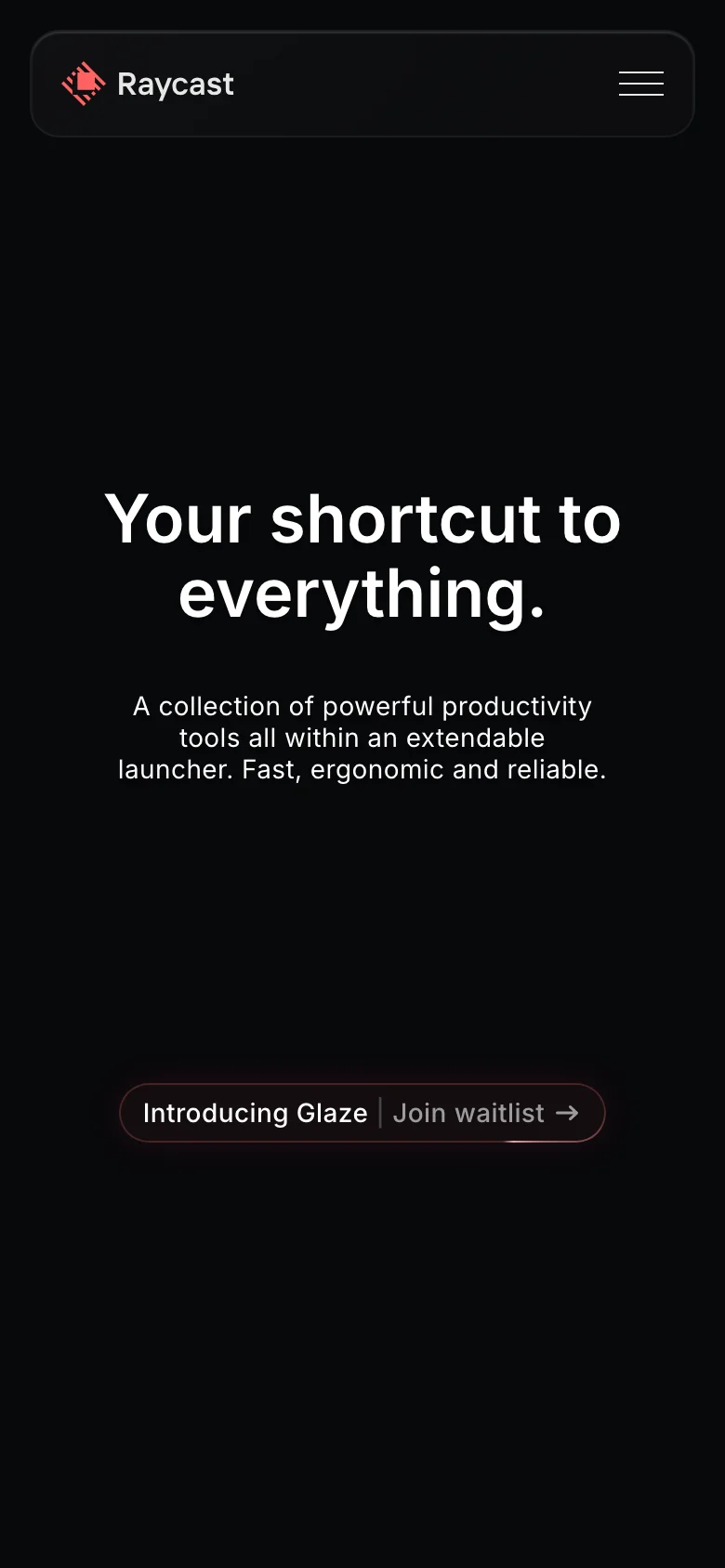 Raycast — الجوال