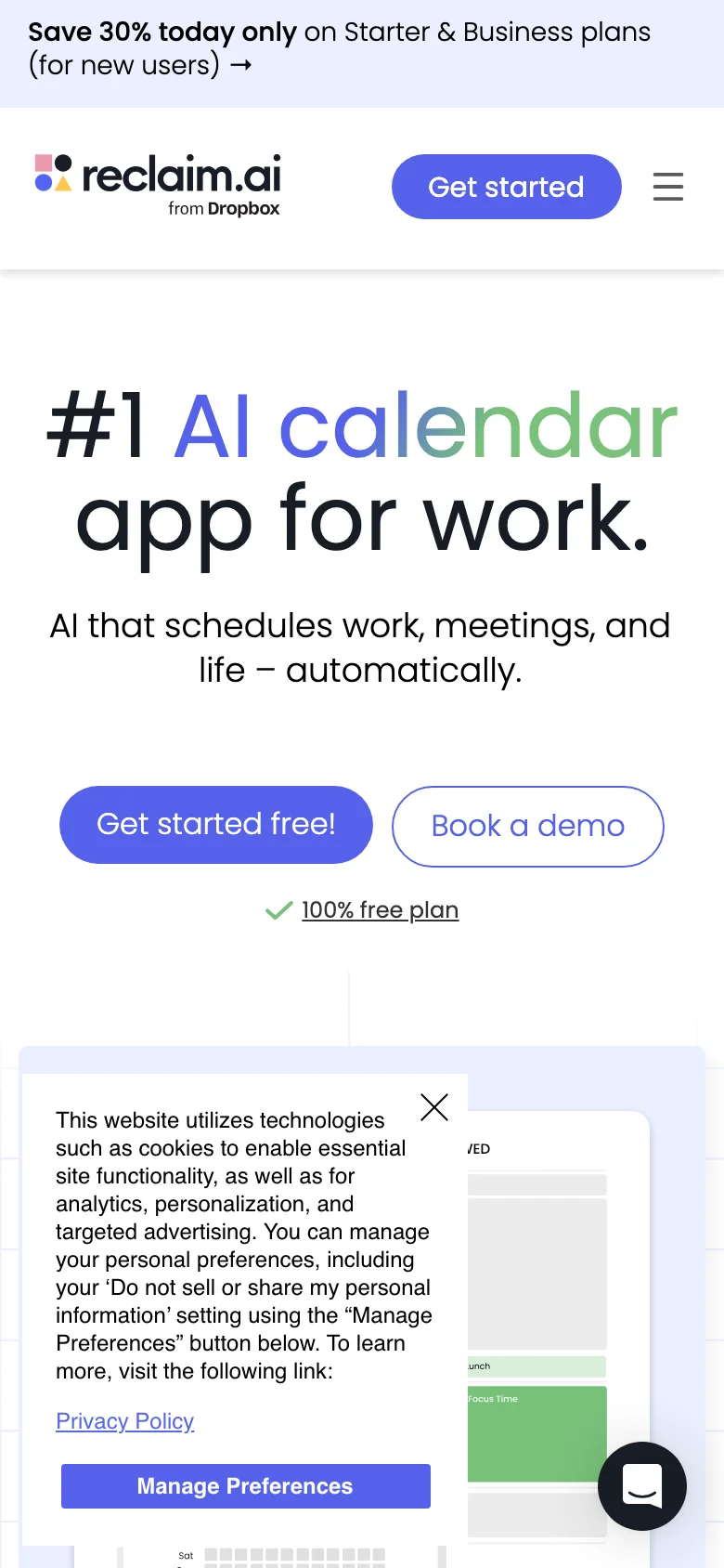 Reclaim AI — Mobile