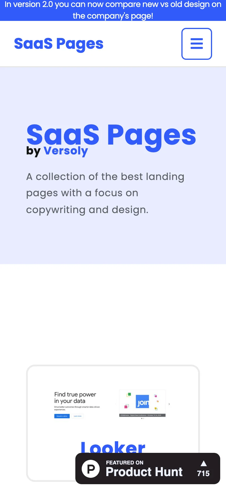 SaaS Pages — Mobile