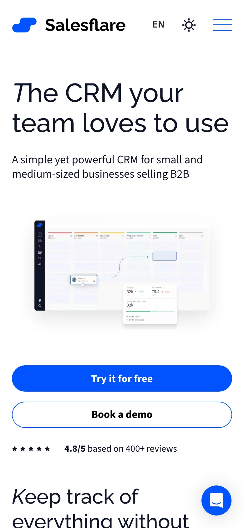Salesflare — Móvil