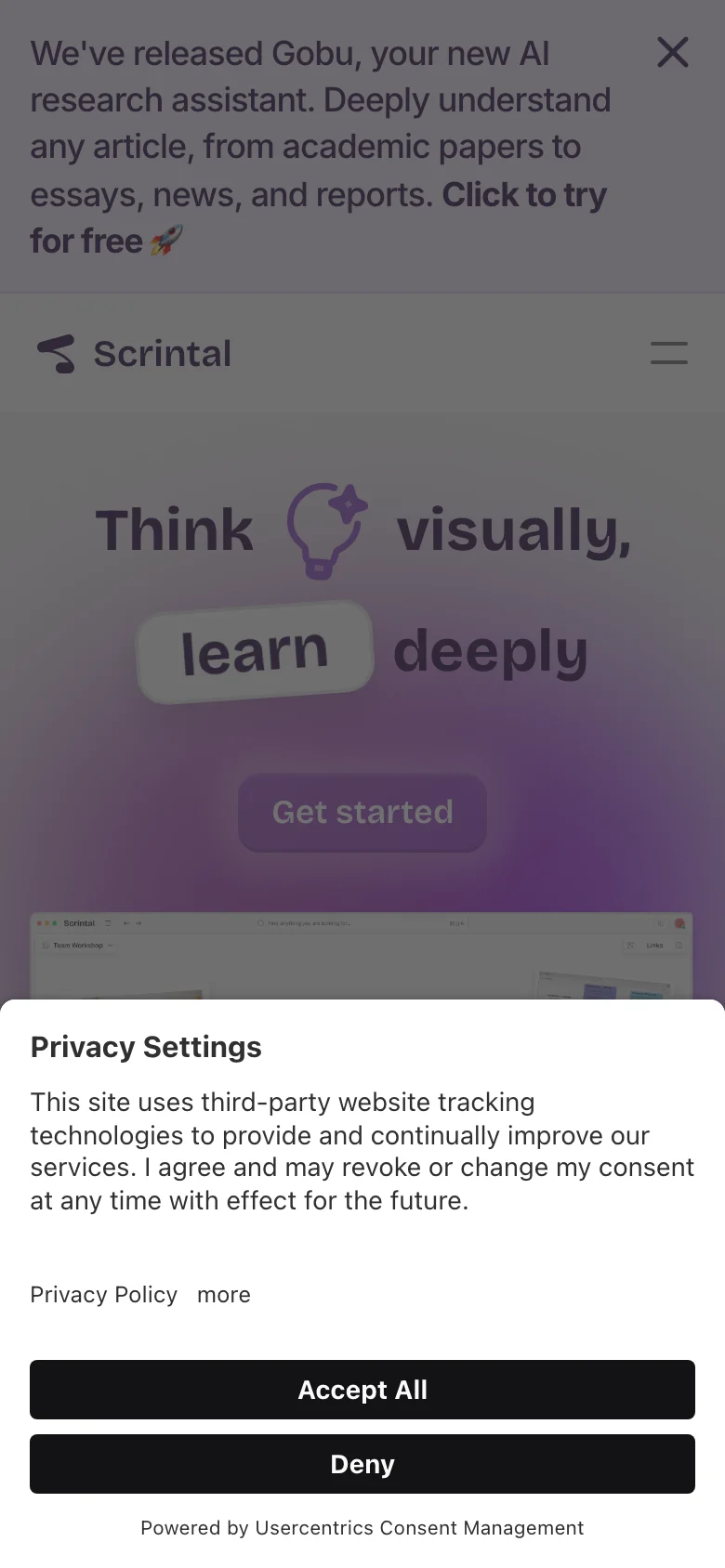Scrintal — الجوال