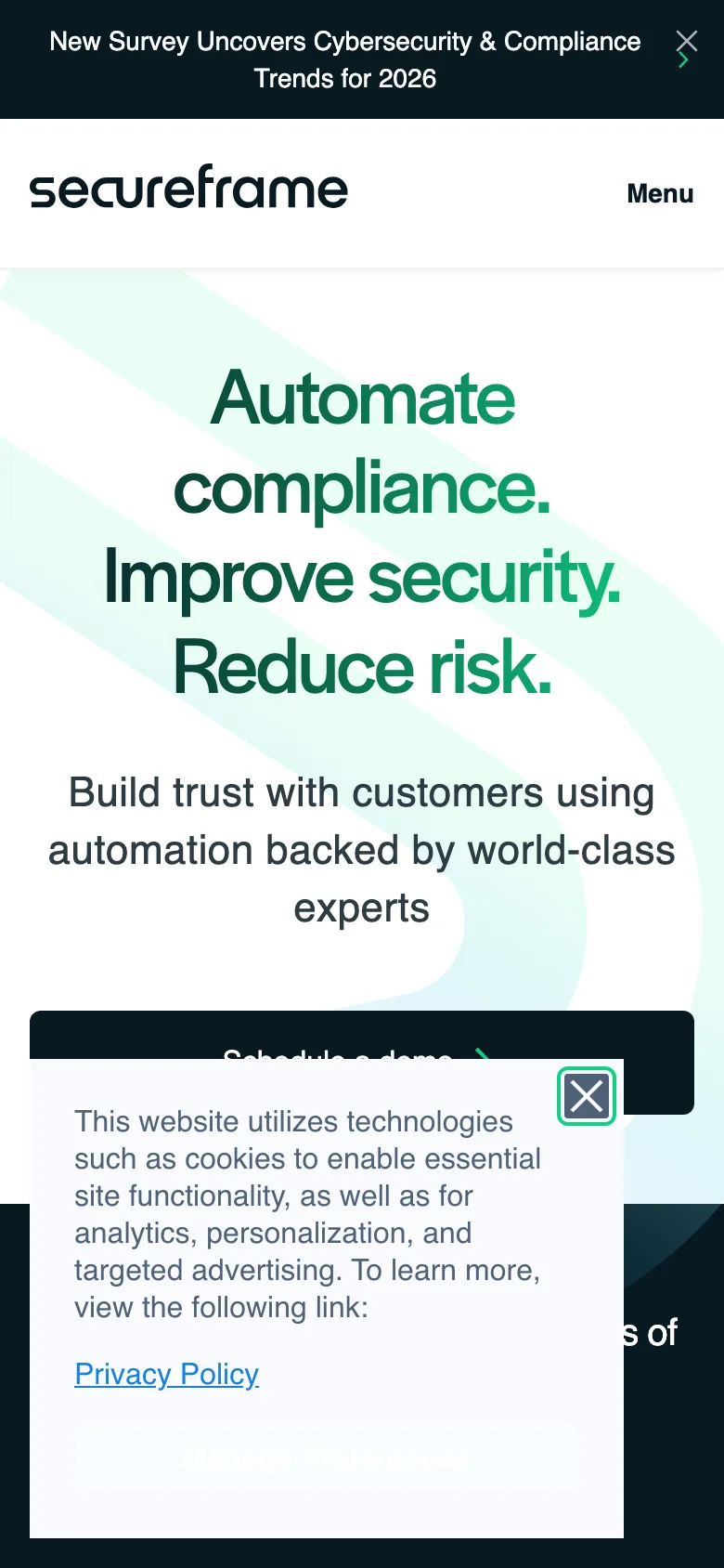 Secureframe — Móvil