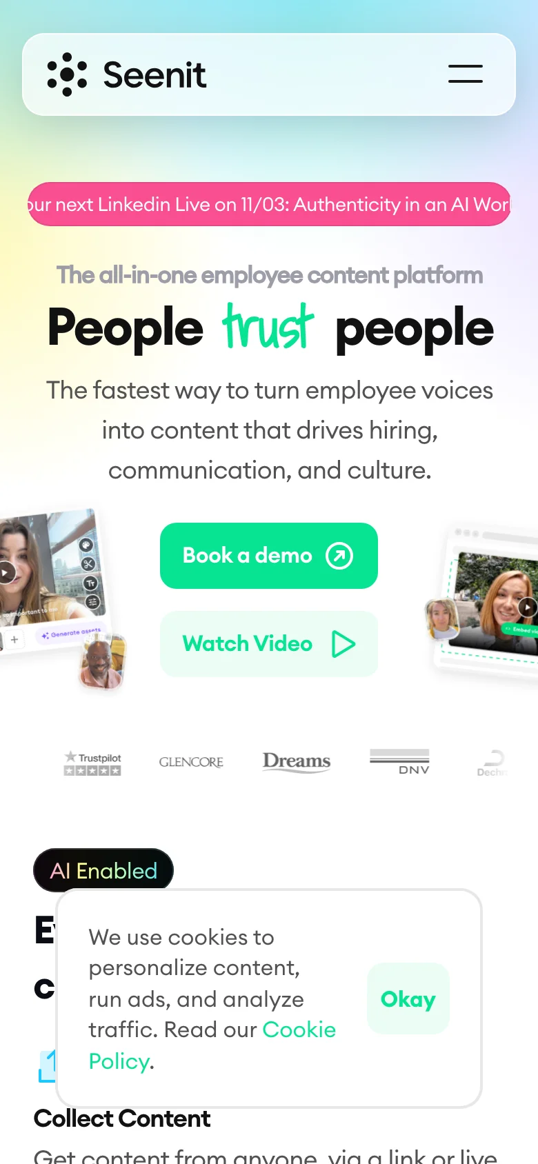 Seenit — الجوال