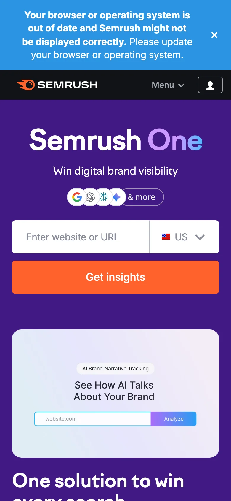 Semrush — Mobile