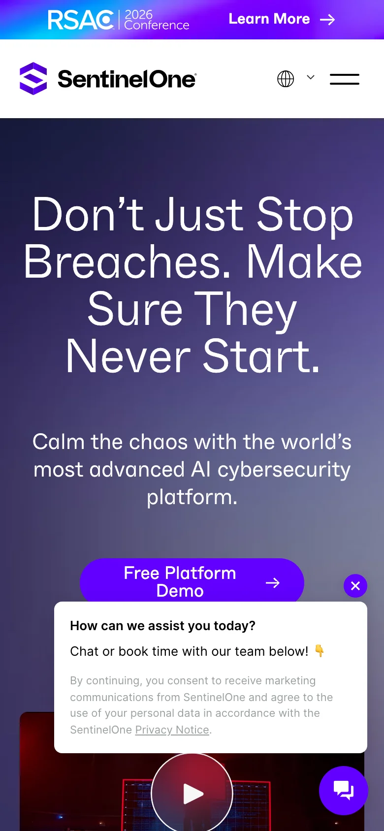 SentinelOne — Móvil