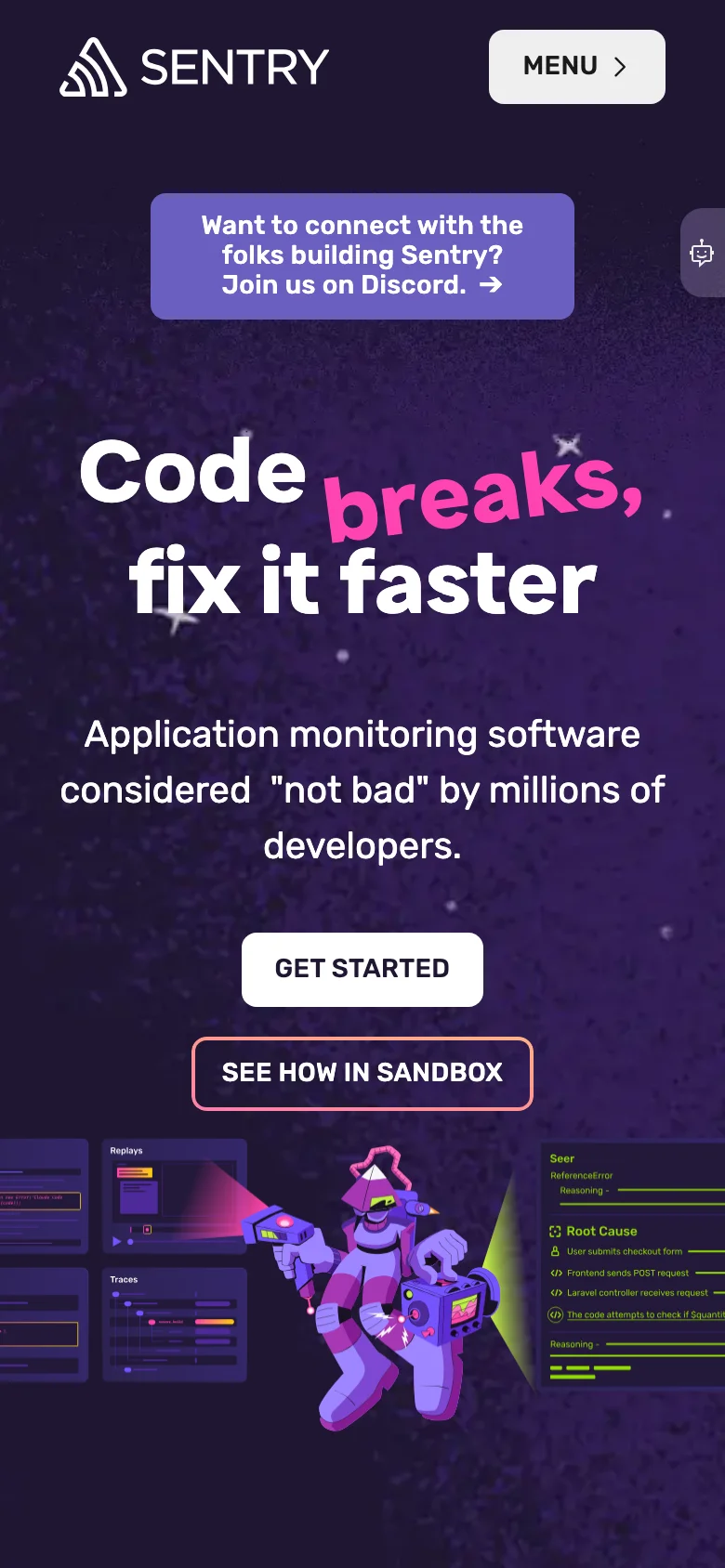 Sentry — الجوال