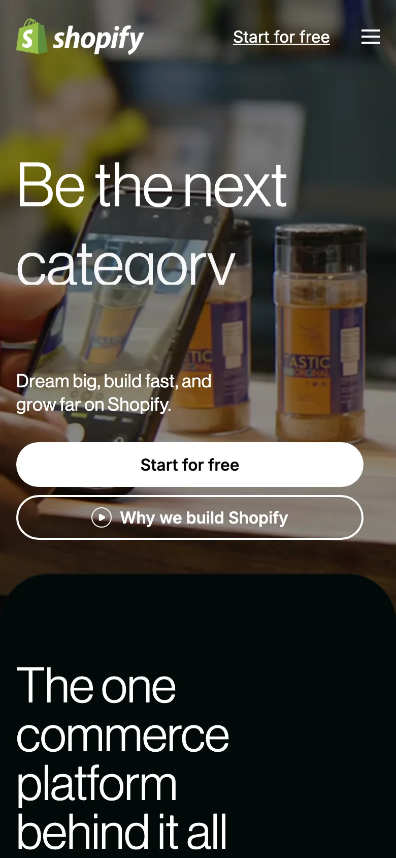 Shopify — الجوال