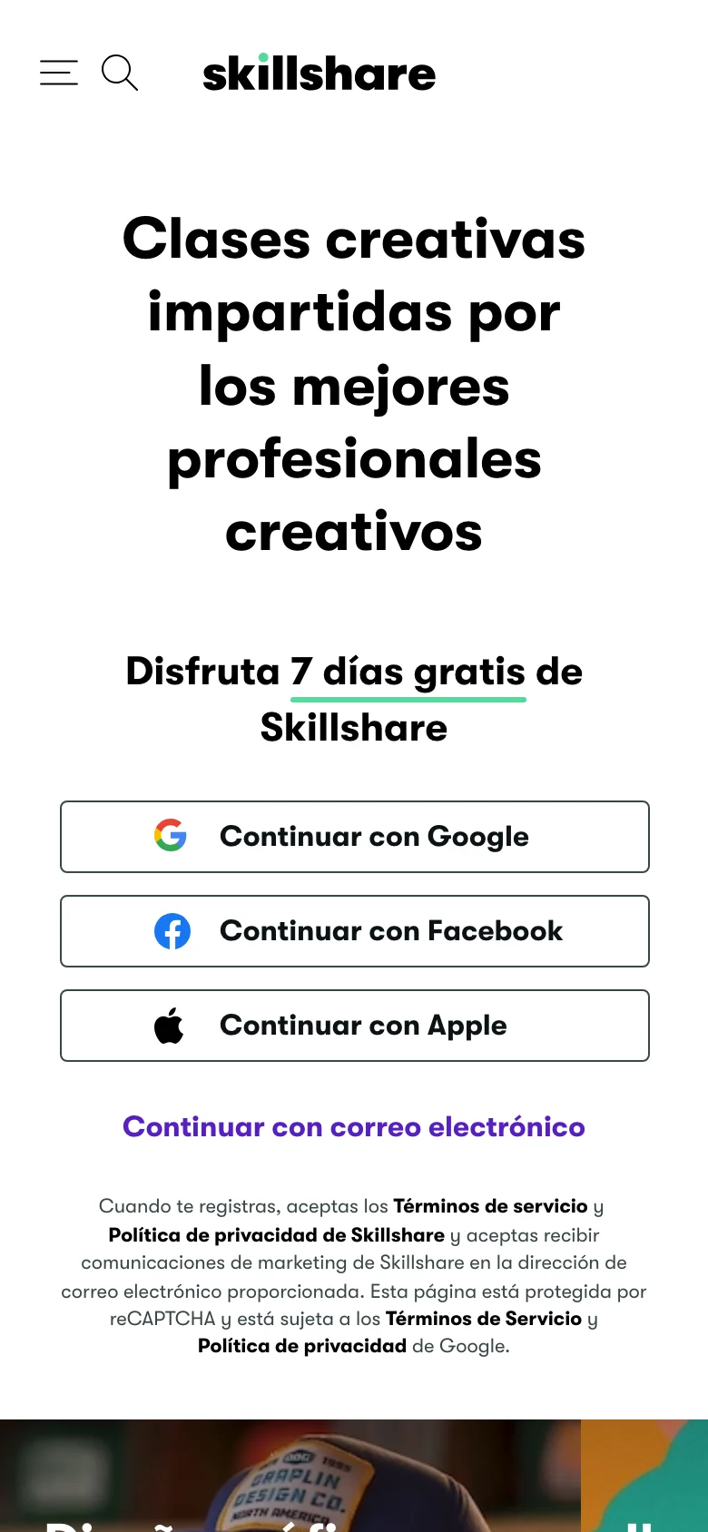 Skillshare — Móvil