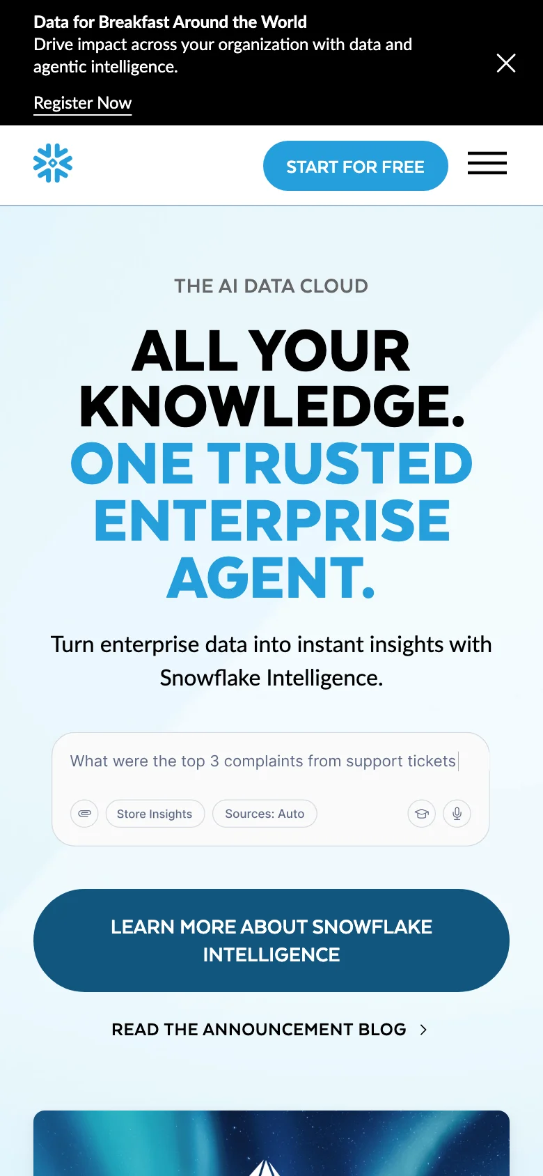 Snowflake — الجوال