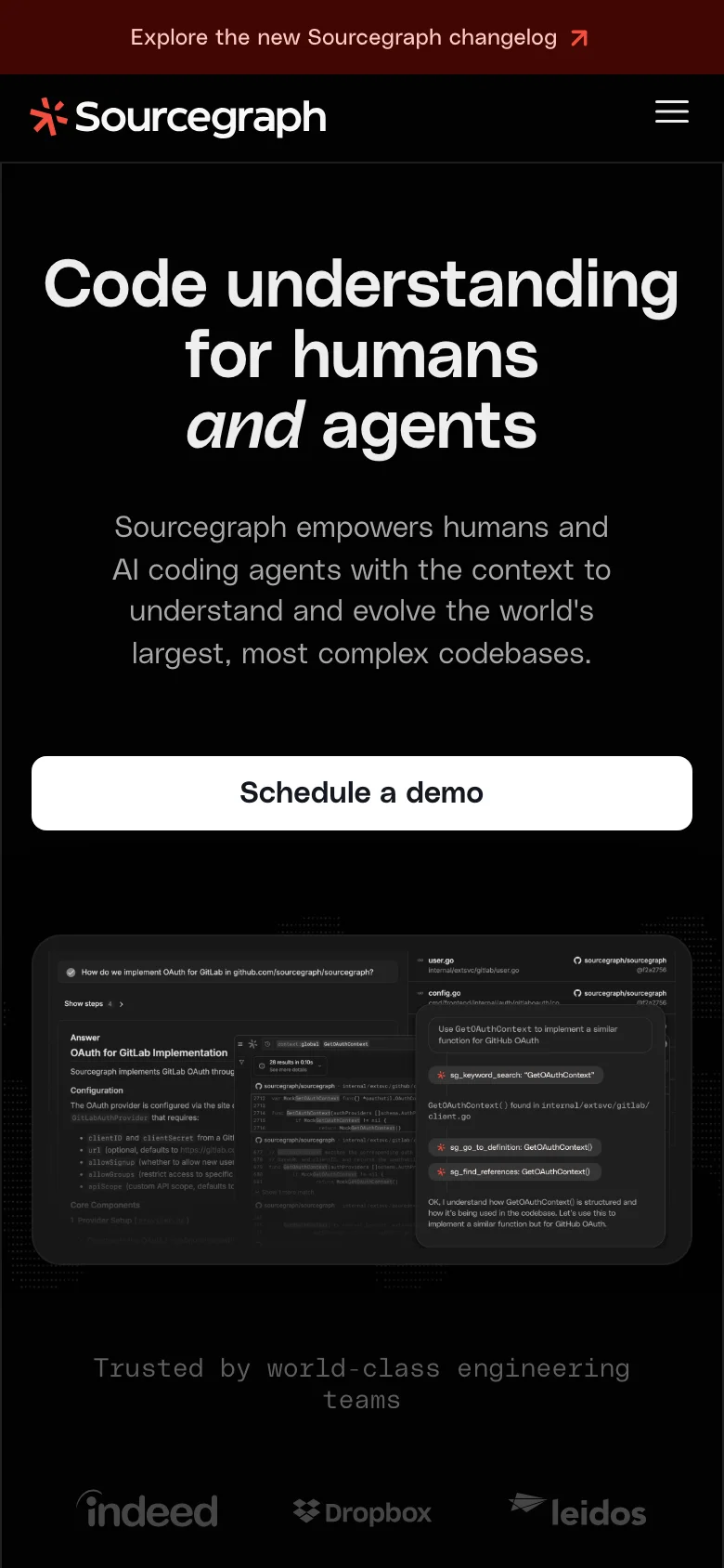 Sourcegraph — Mobile