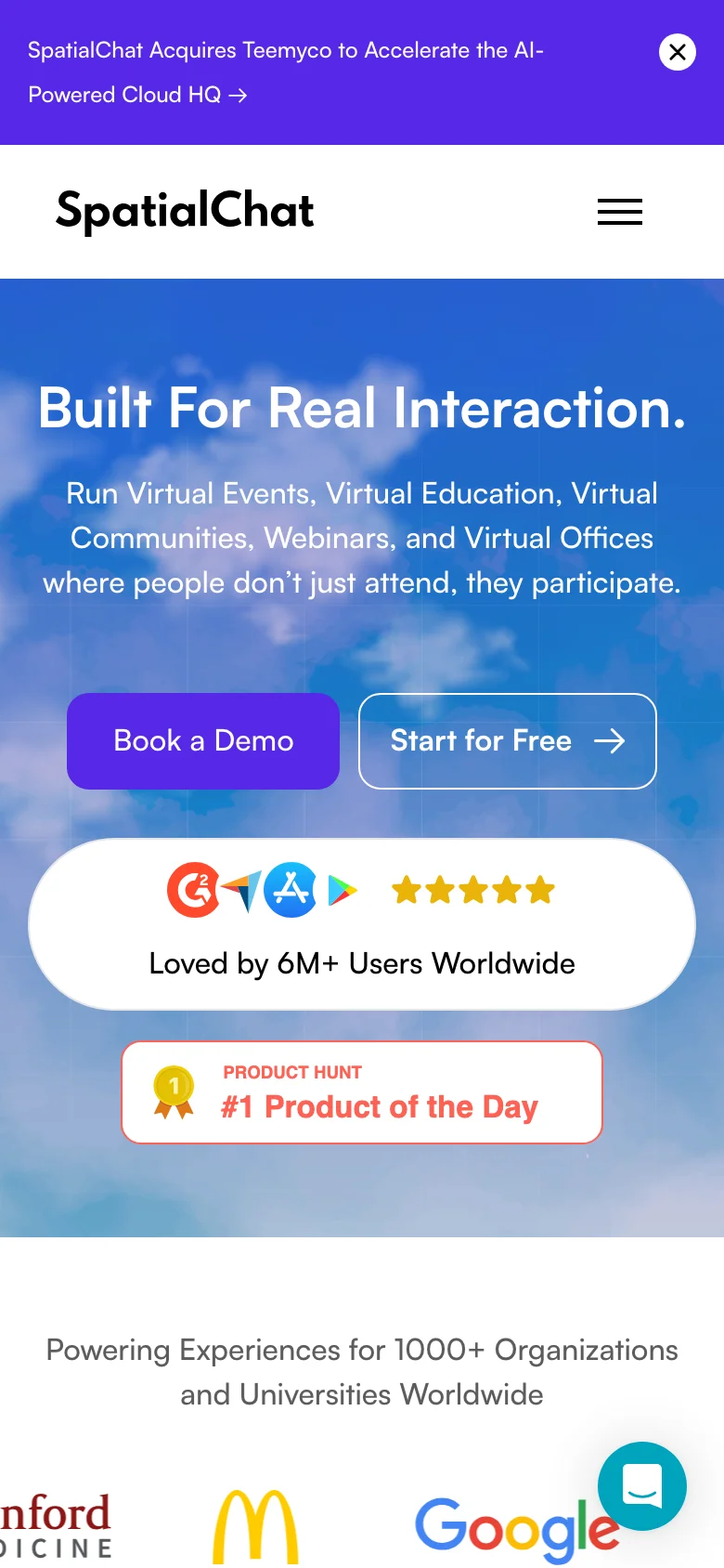 SpatialChat — Móvil