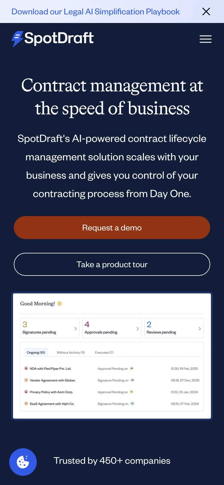 SpotDraft — Móvil