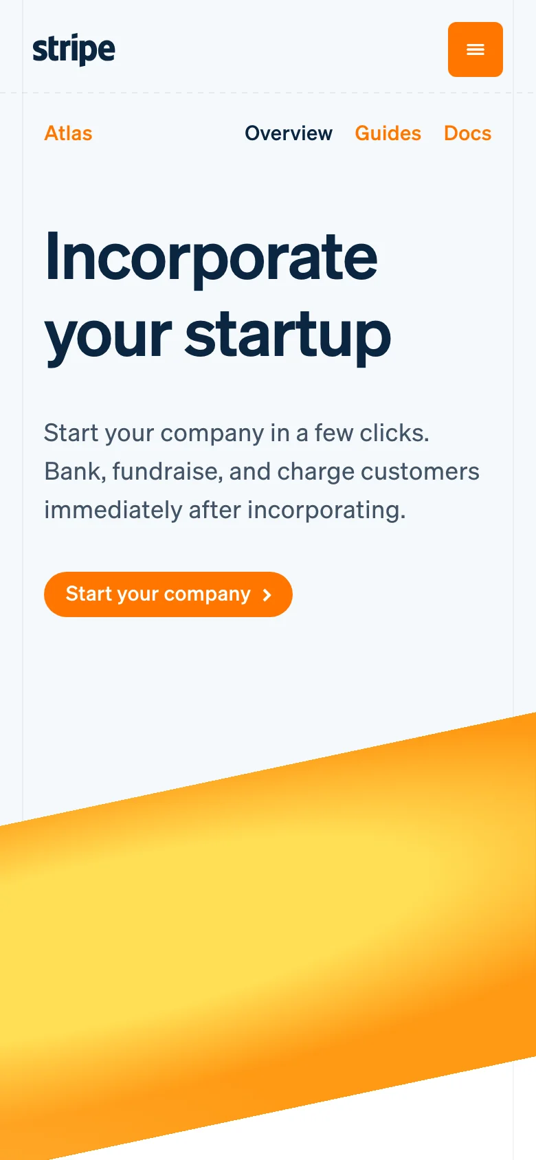 Stripe Atlas — Móvil