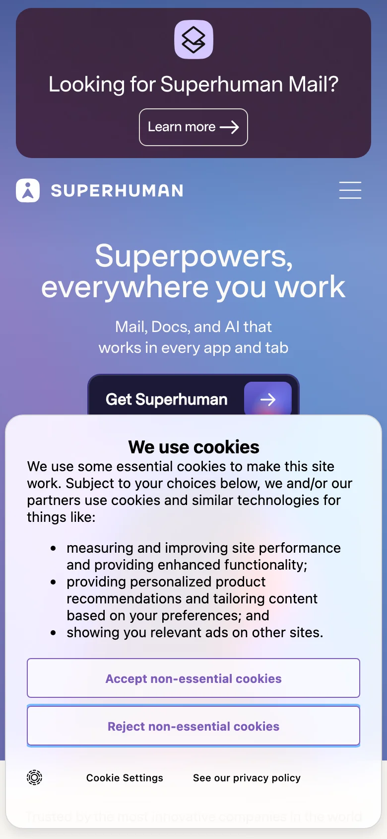 Superhuman — الجوال