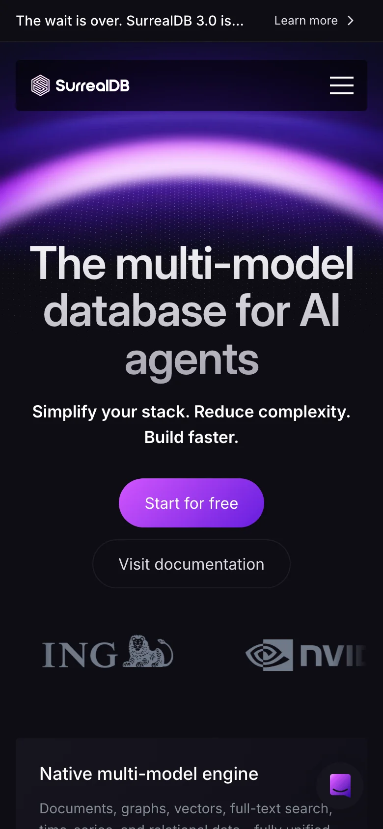 SurrealDB — Móvil