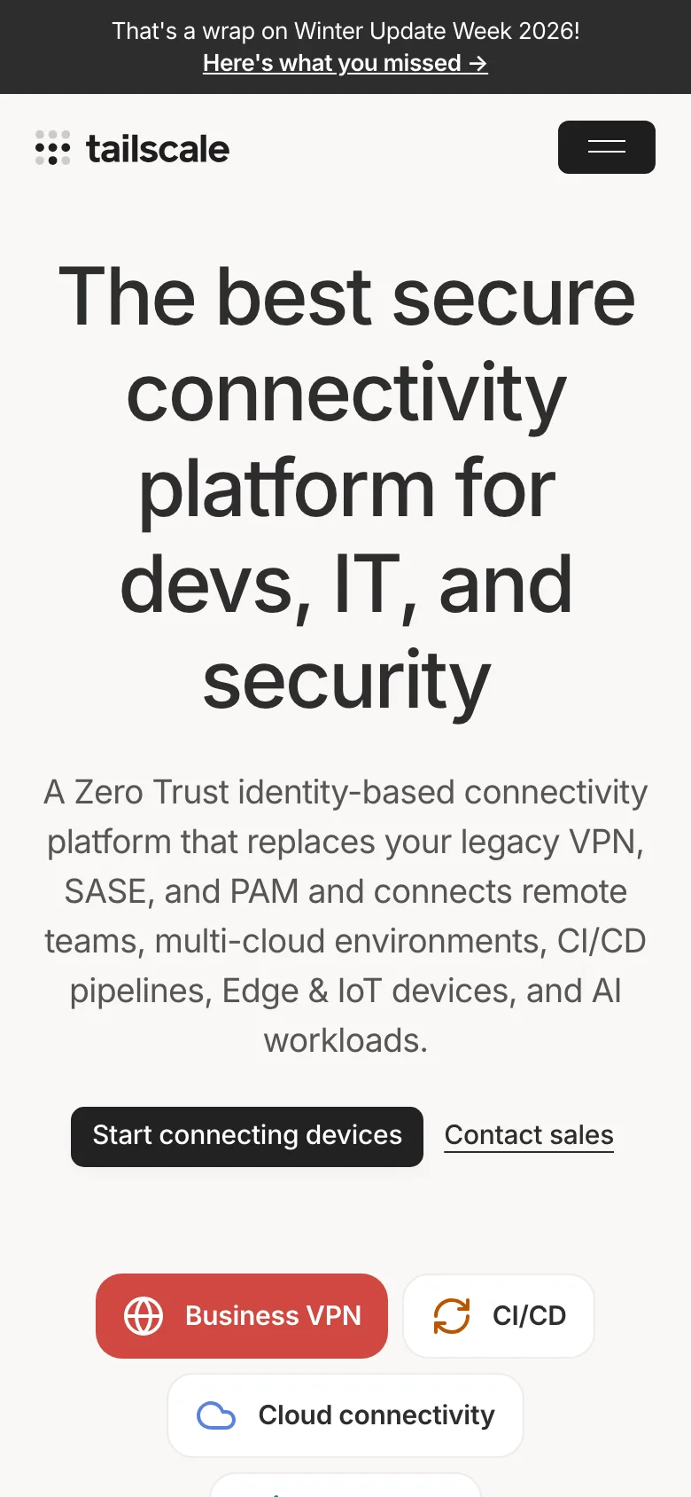 Tailscale — Móvil