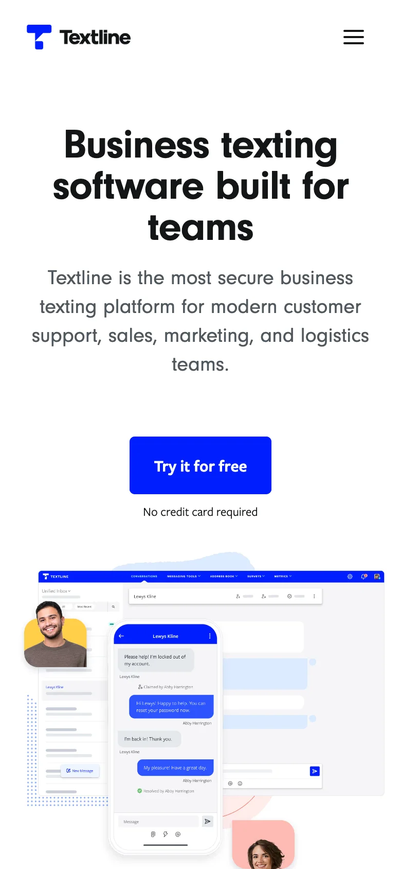 Textline — الجوال