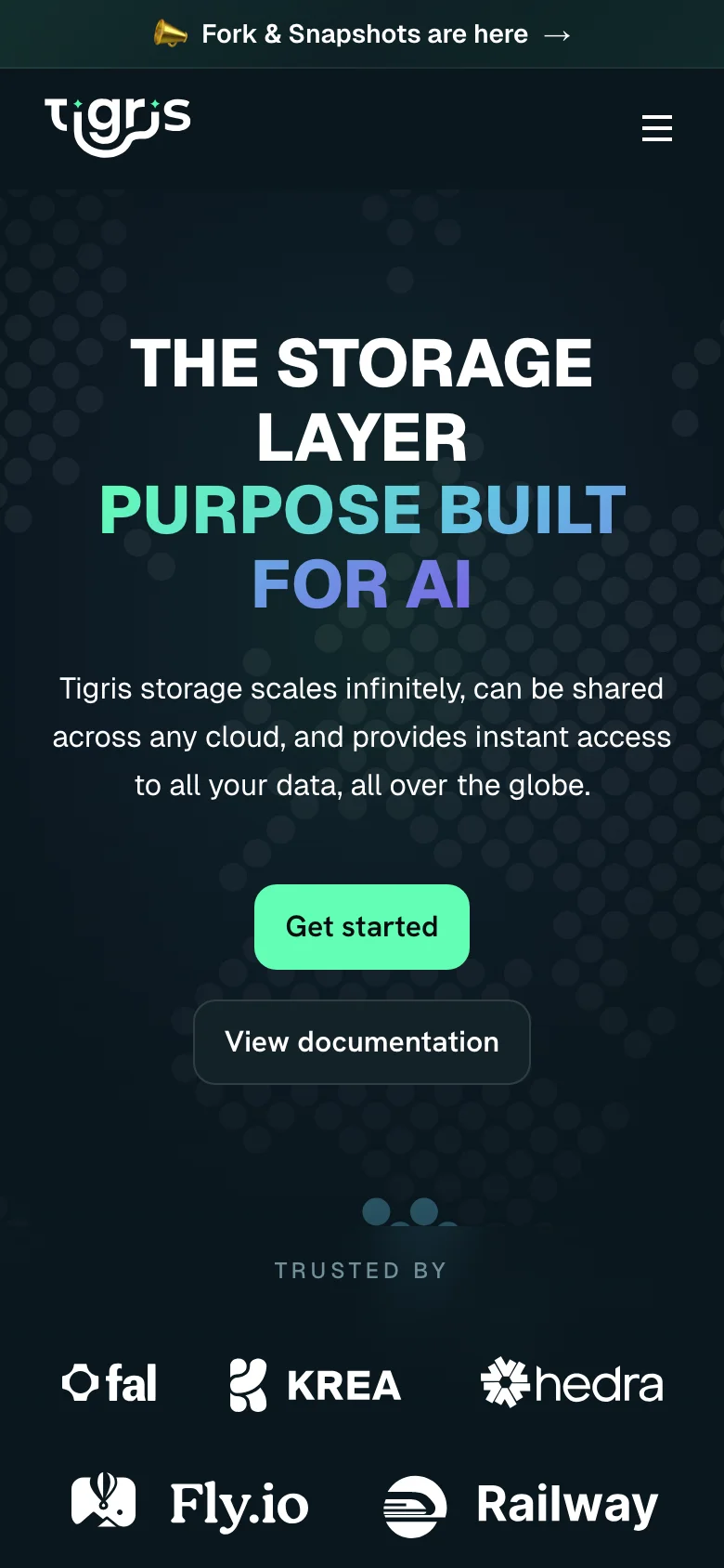 Tigris Data — Móvil