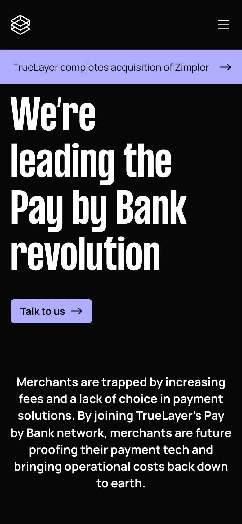 TrueLayer — Móvil