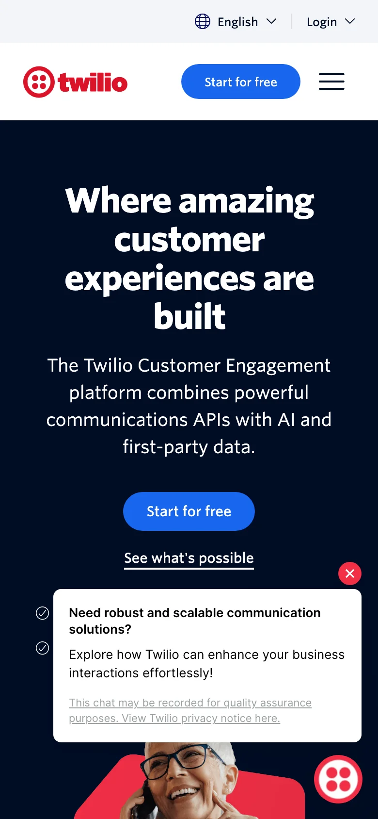 Twilio — الجوال