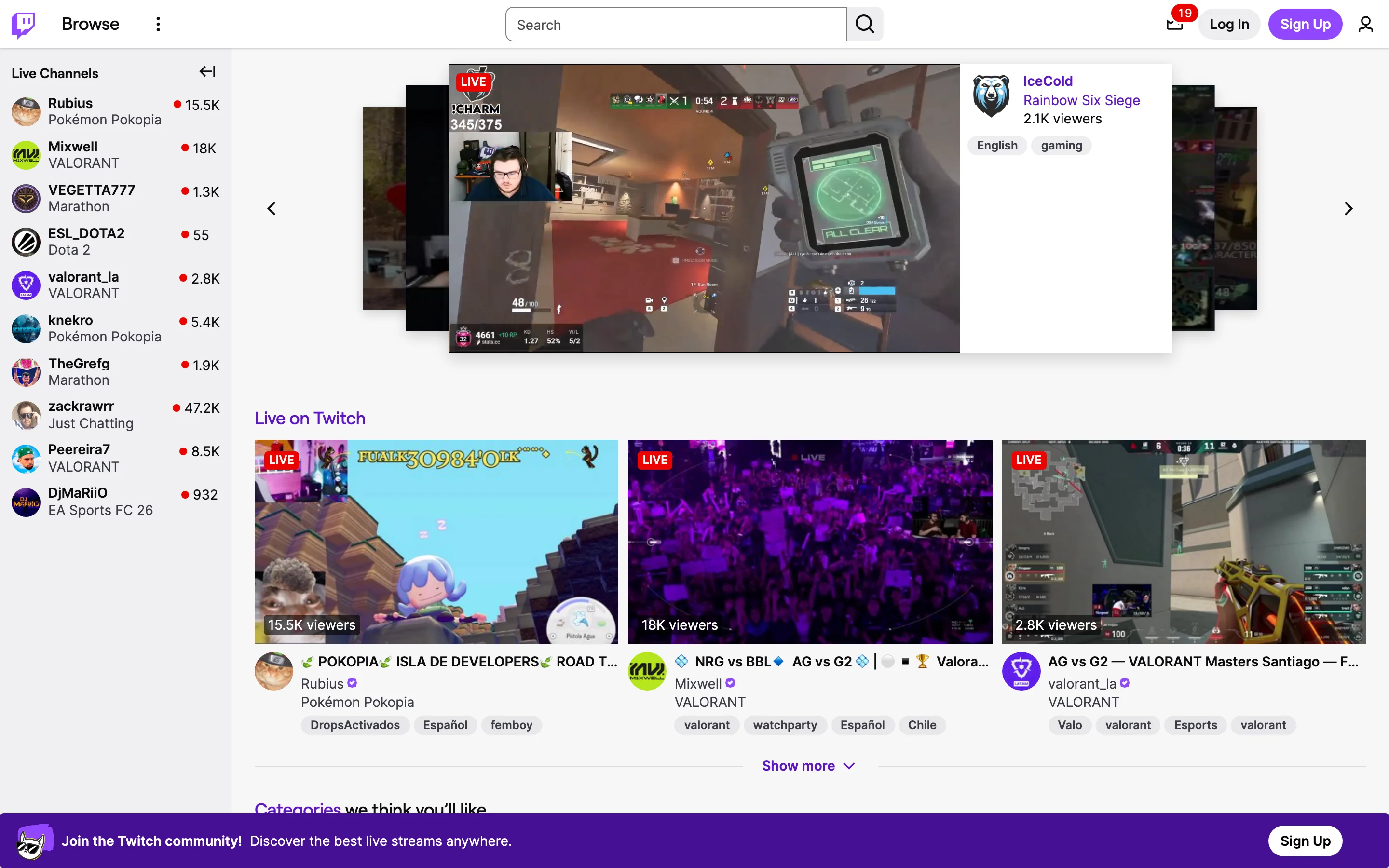 Twitch — Desktop