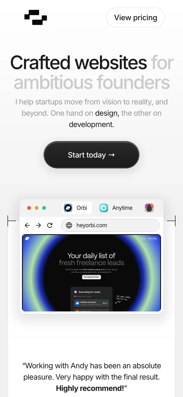 Two Hands Studio — الجوال