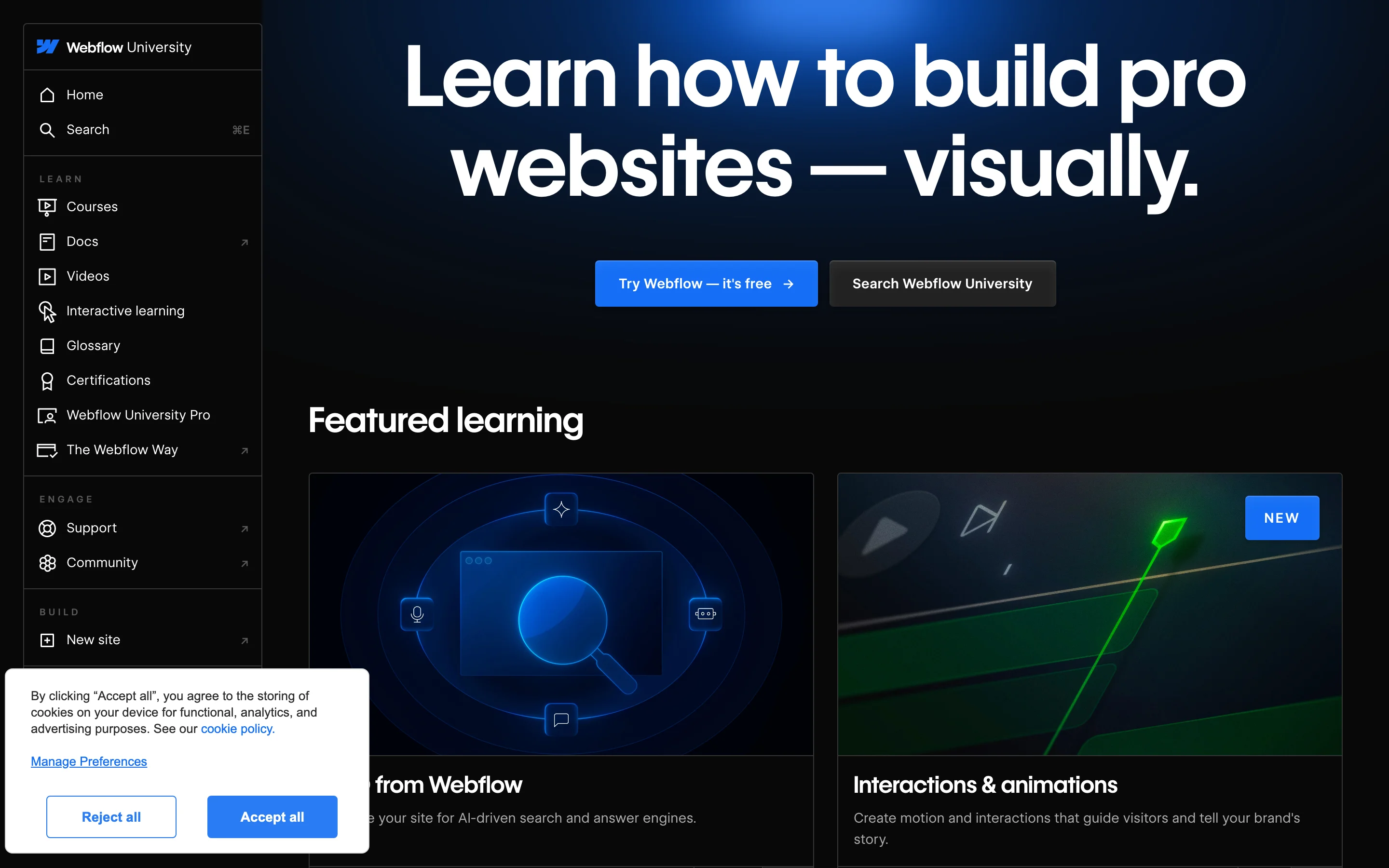 Webflow University