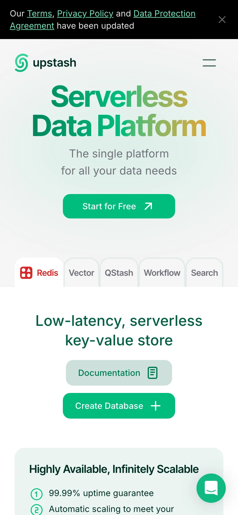 Upstash — الجوال