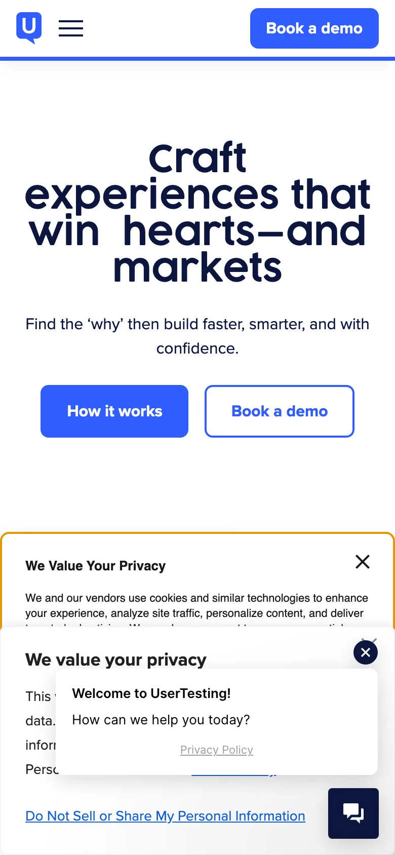 UserTesting — Móvil