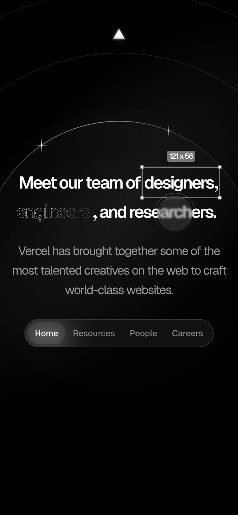 Vercel Design — Móvil