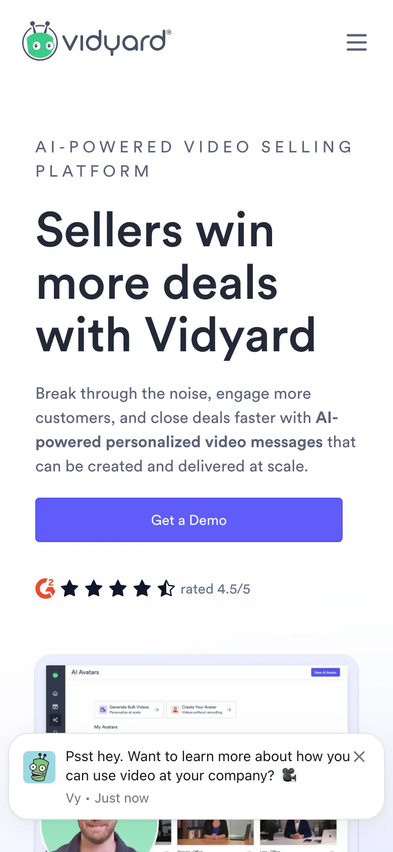 Vidyard — Móvil