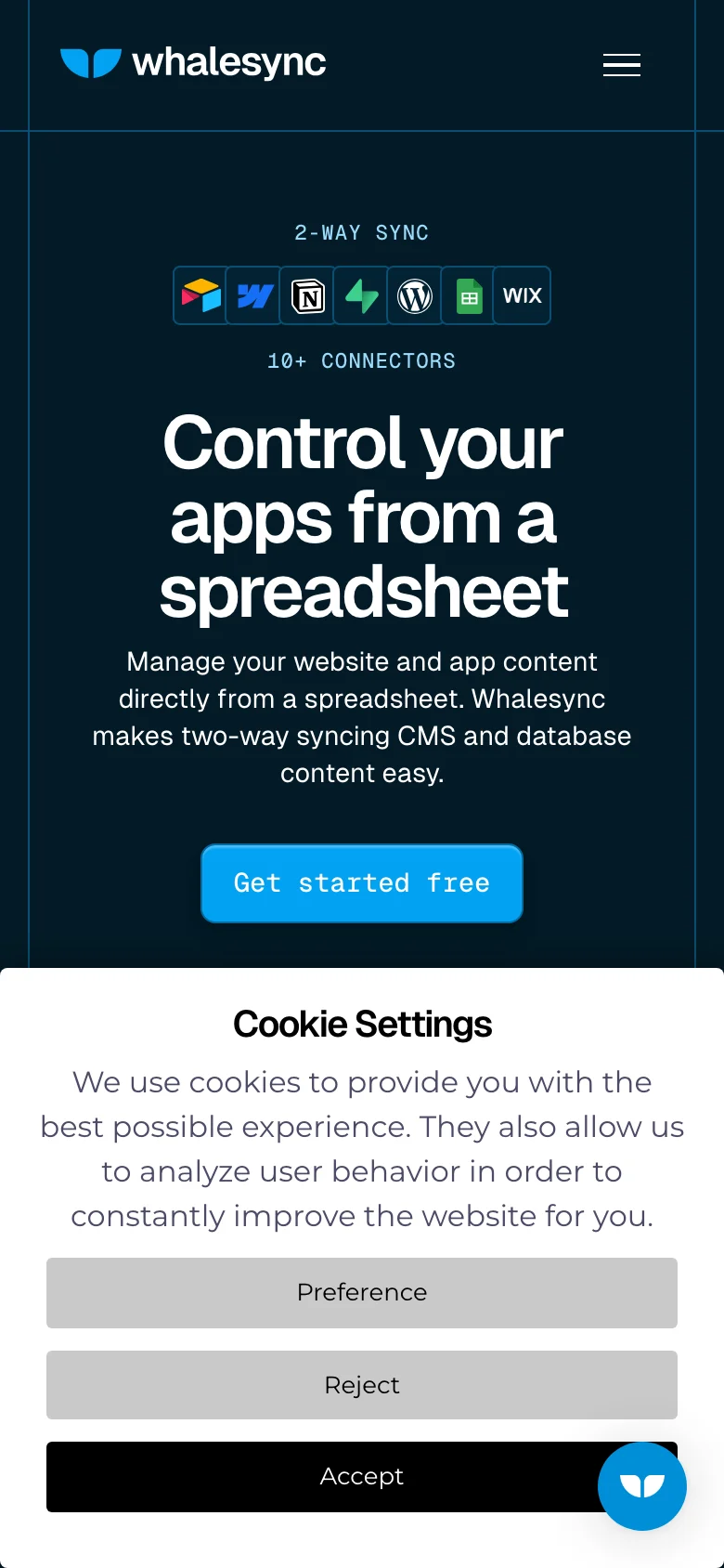 Whalesync — الجوال