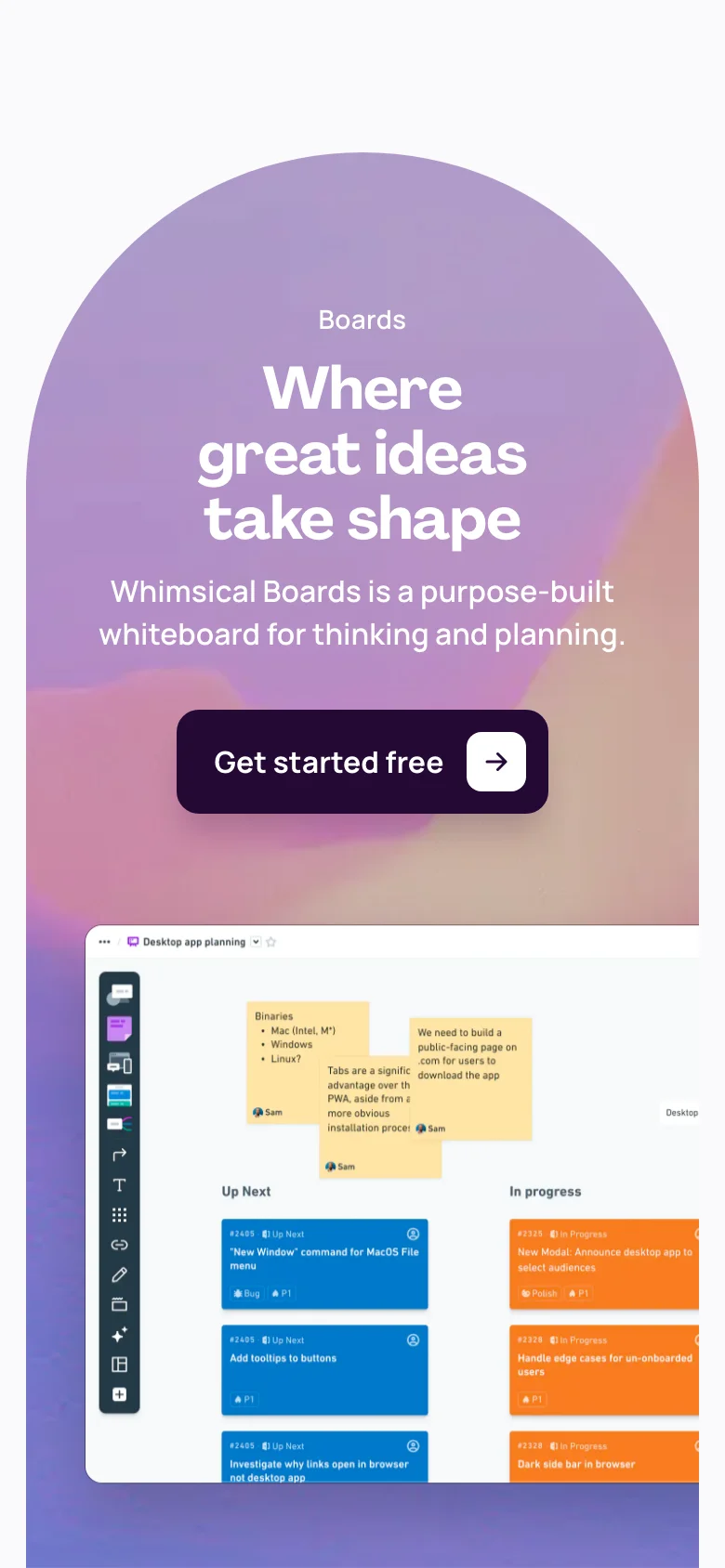 Whimsical — Móvil