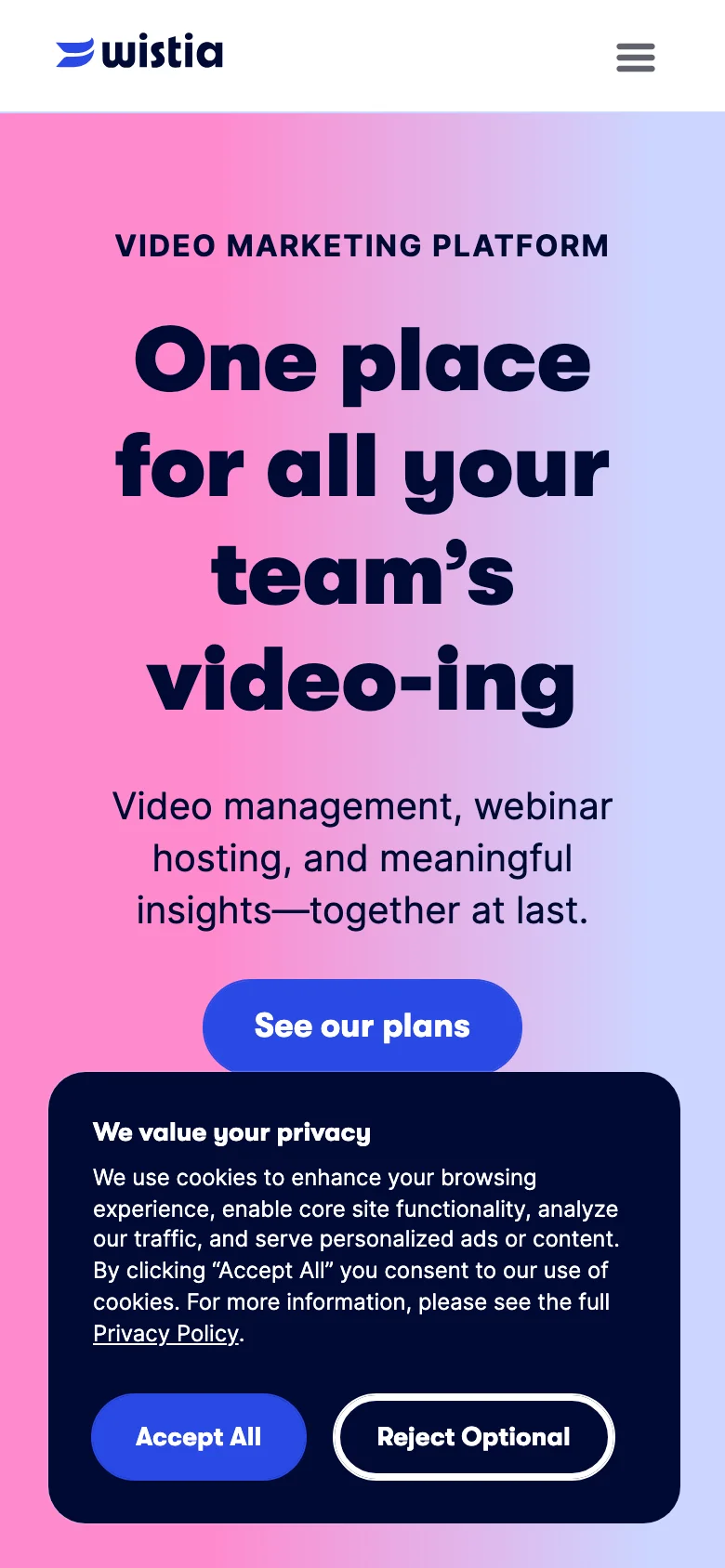 Wistia — الجوال