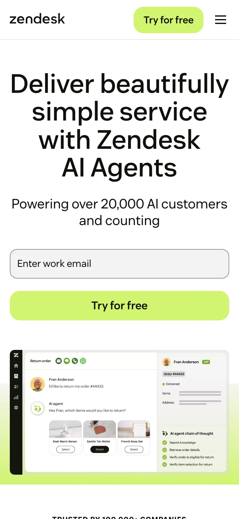 Zendesk — الجوال